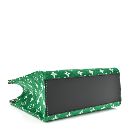 Louis Vuitton Jacquard Velvet Monogram Onthego PM Green 4 of 9