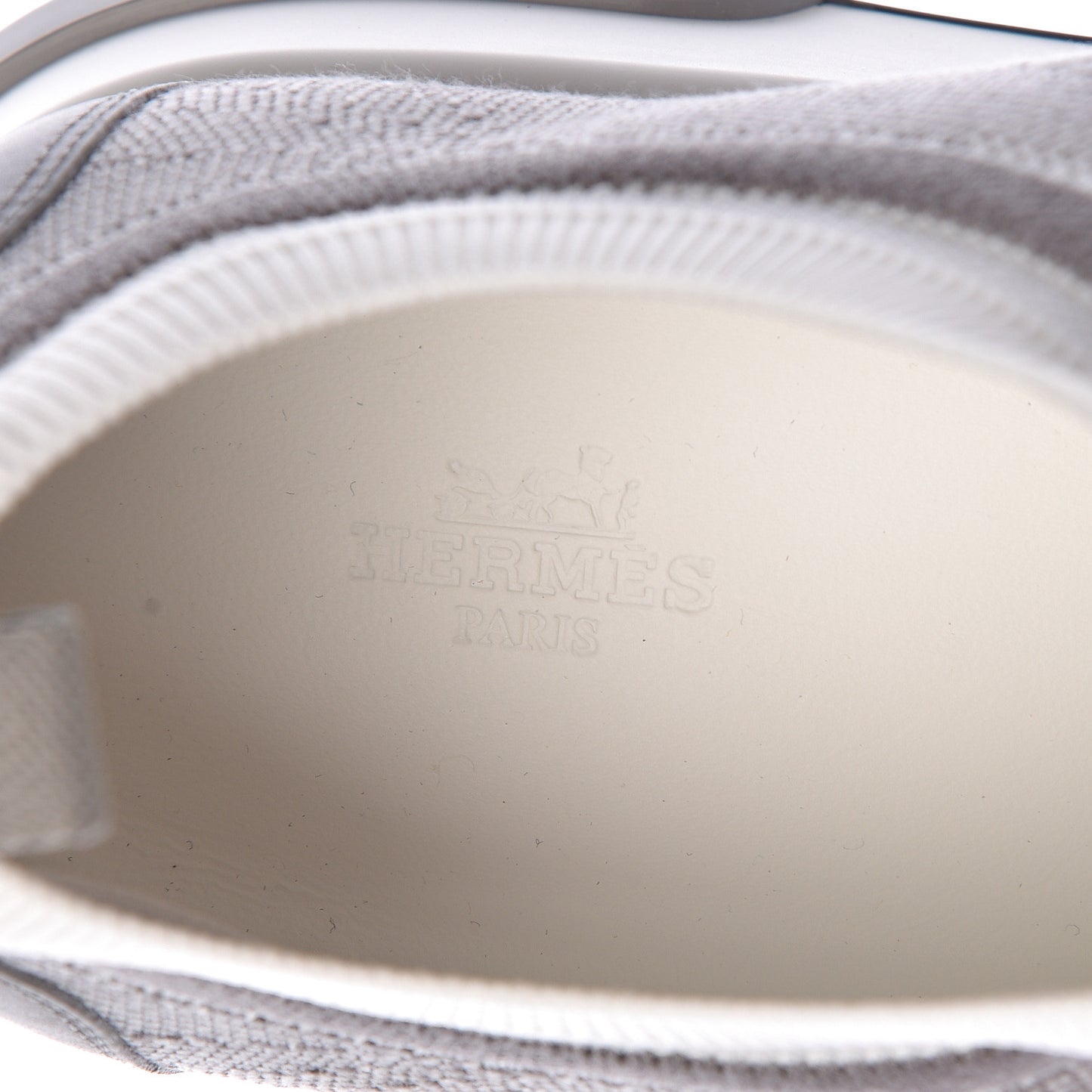 Knit Goatskin Mens Addict Sneakers 45 White Gris