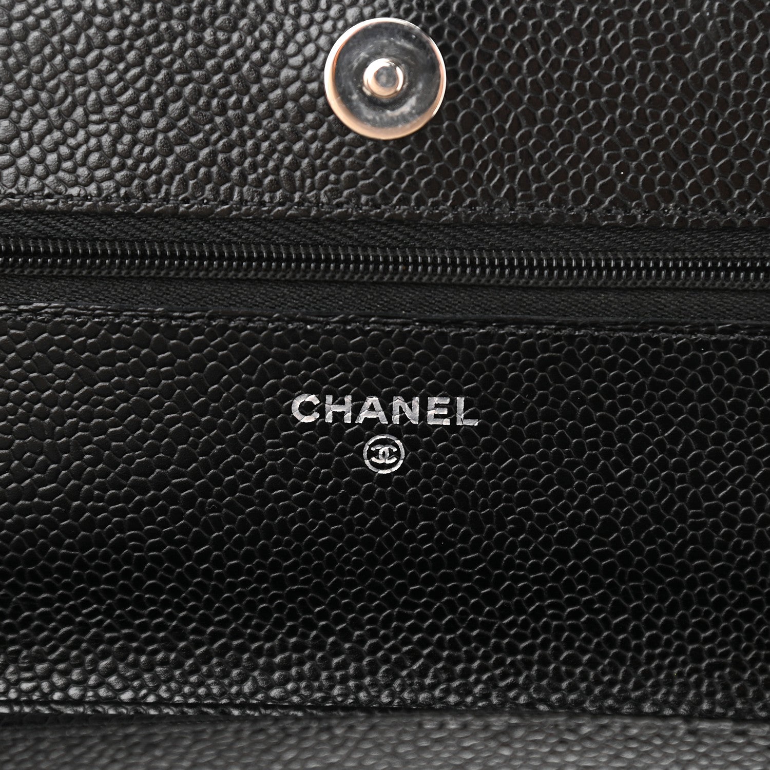 Chanel Caviar Quilted Wallet On Chain WOC Black 6 of 10