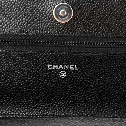 Chanel Caviar Quilted Wallet On Chain WOC Black 6 of 10