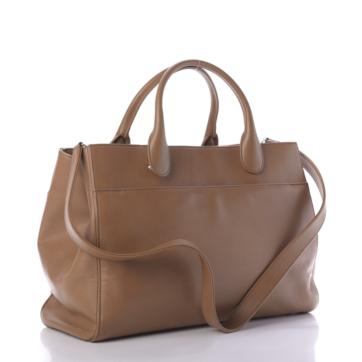 Chanel Caviar Large Cerf Executive Shopper Tote Camel 3 of 8
