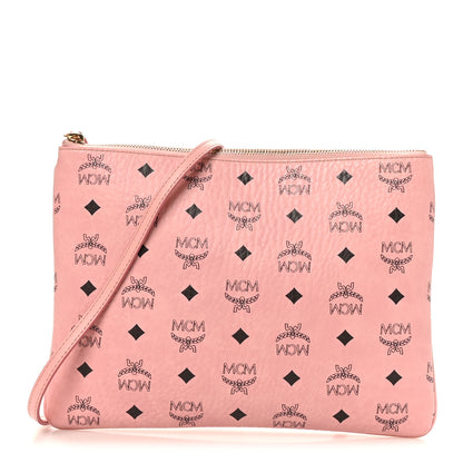 MCM Visetos Medium Crossbody Pouch Soft Pink 1 of 9