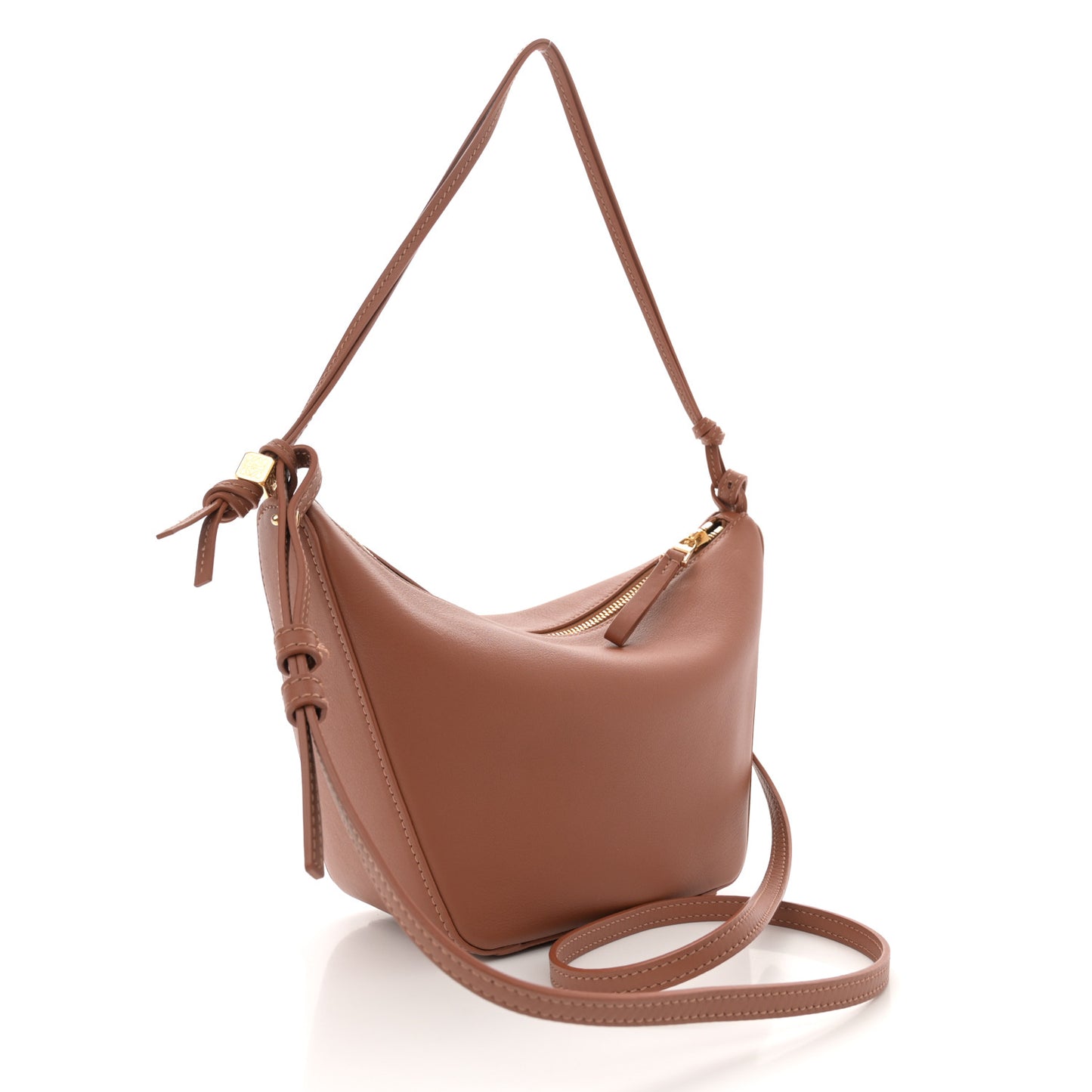 Calfskin Mini Hammock Hobo Tan