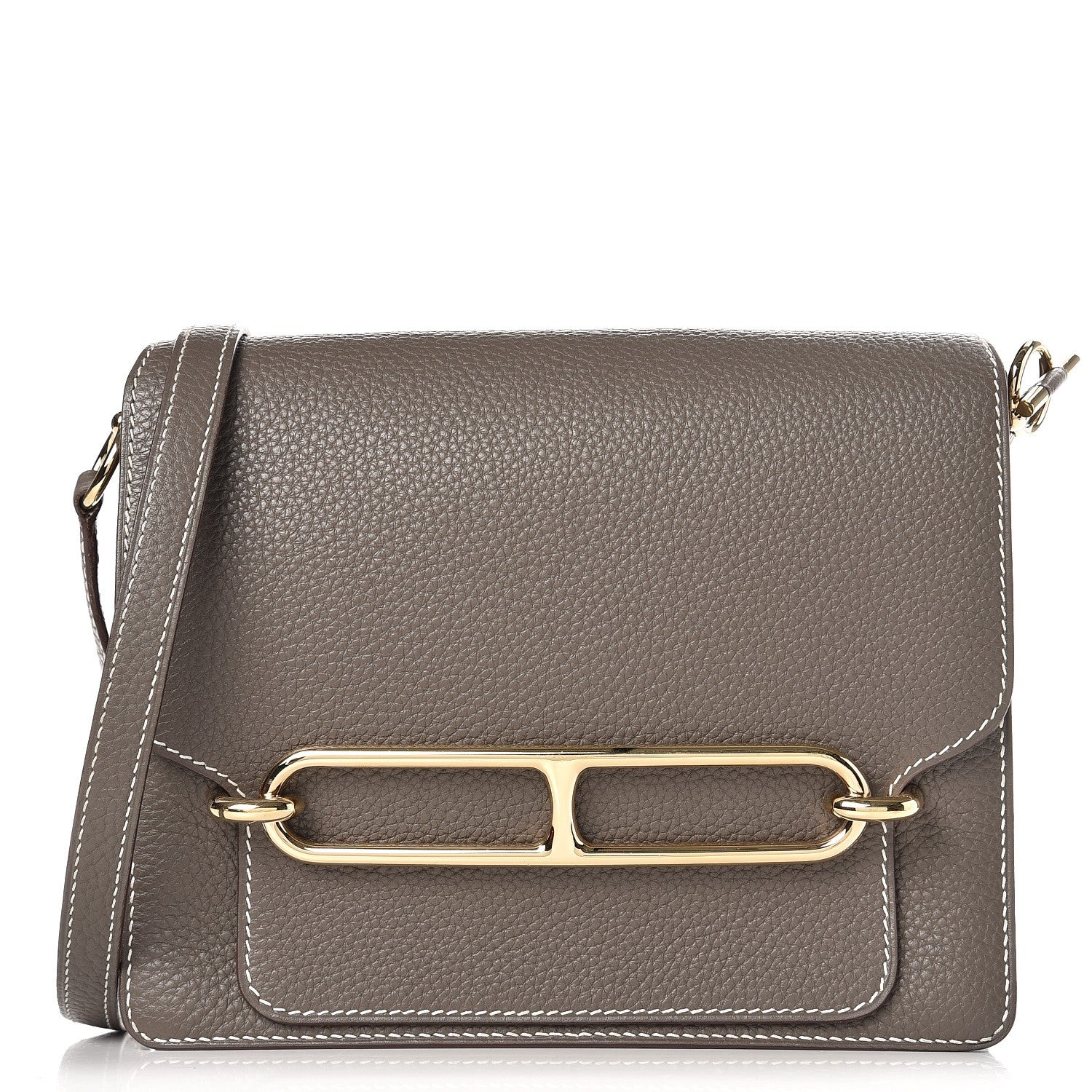 Hermes Taurillon Clemence Sac Roulis 23 Etoupe 1 of 8