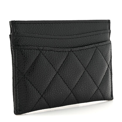 Chanel Caviar Quilted Card Holder Black 3 of 9