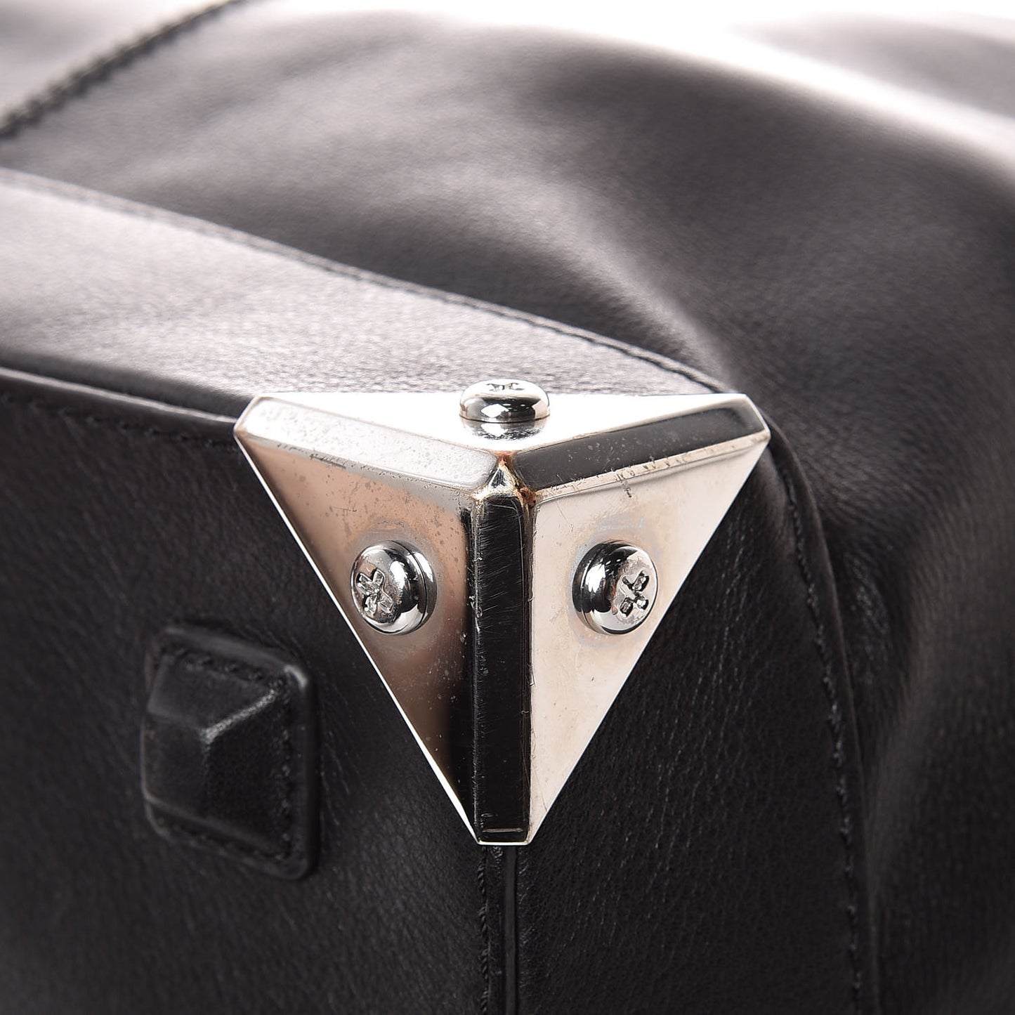Calfskin Robyn Drawstring Hobo Black