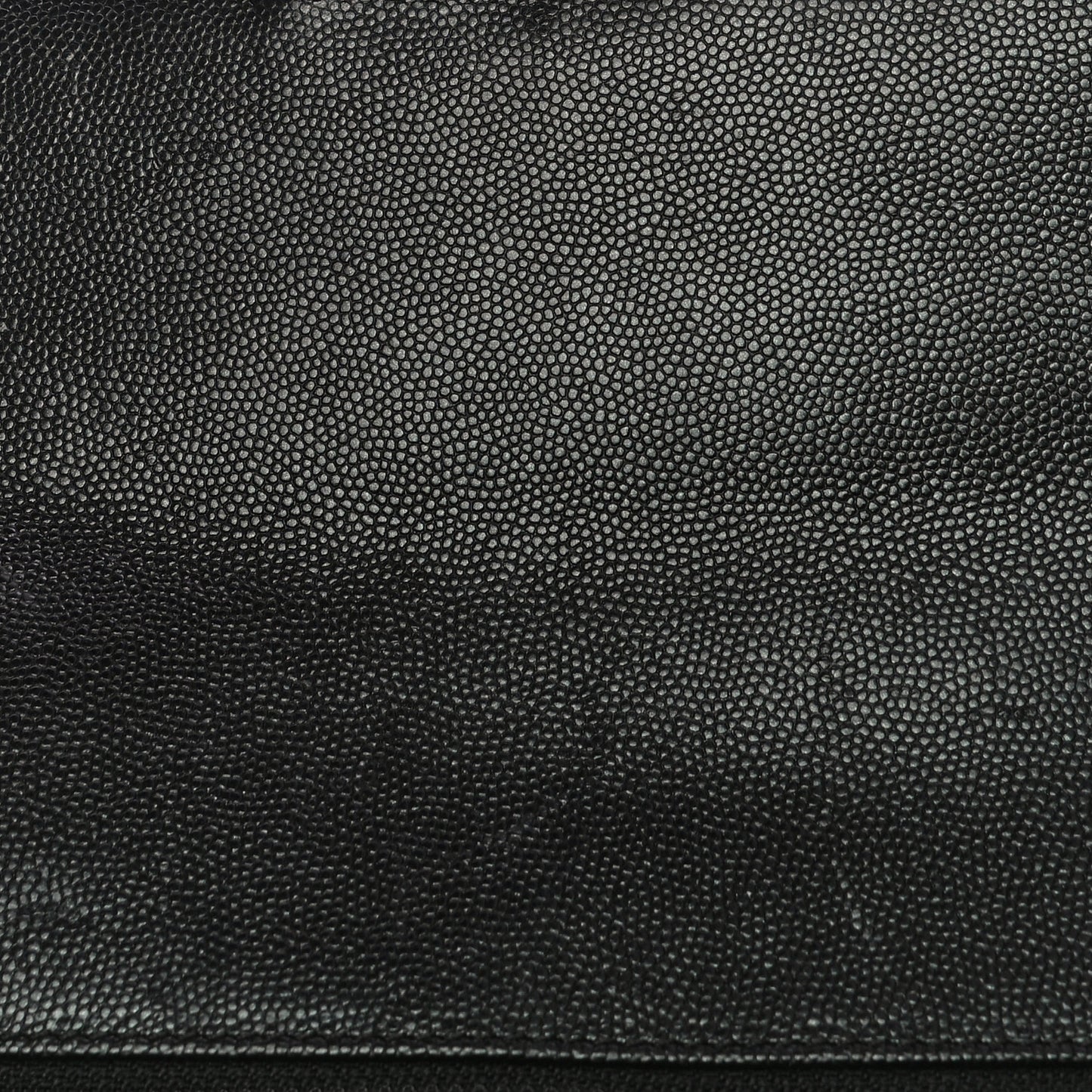 Caviar Chevron Quilted Mini Rectangular Flap Black