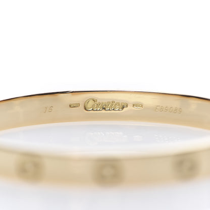 Cartier 18K Yellow Gold LOVE Bracelet 16 4 of 5