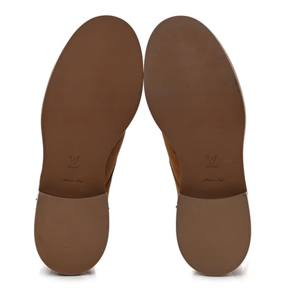 Louis Vuitton Suede Wonderland Ranger Boots 37 Brown 5 of 10