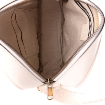 Gucci Grained Calfskin Logo Messenger Bag White 5 of 9
