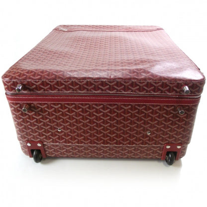 Goyard Goyardine Trolley MM Rolling Suitcase Red 5 of 10