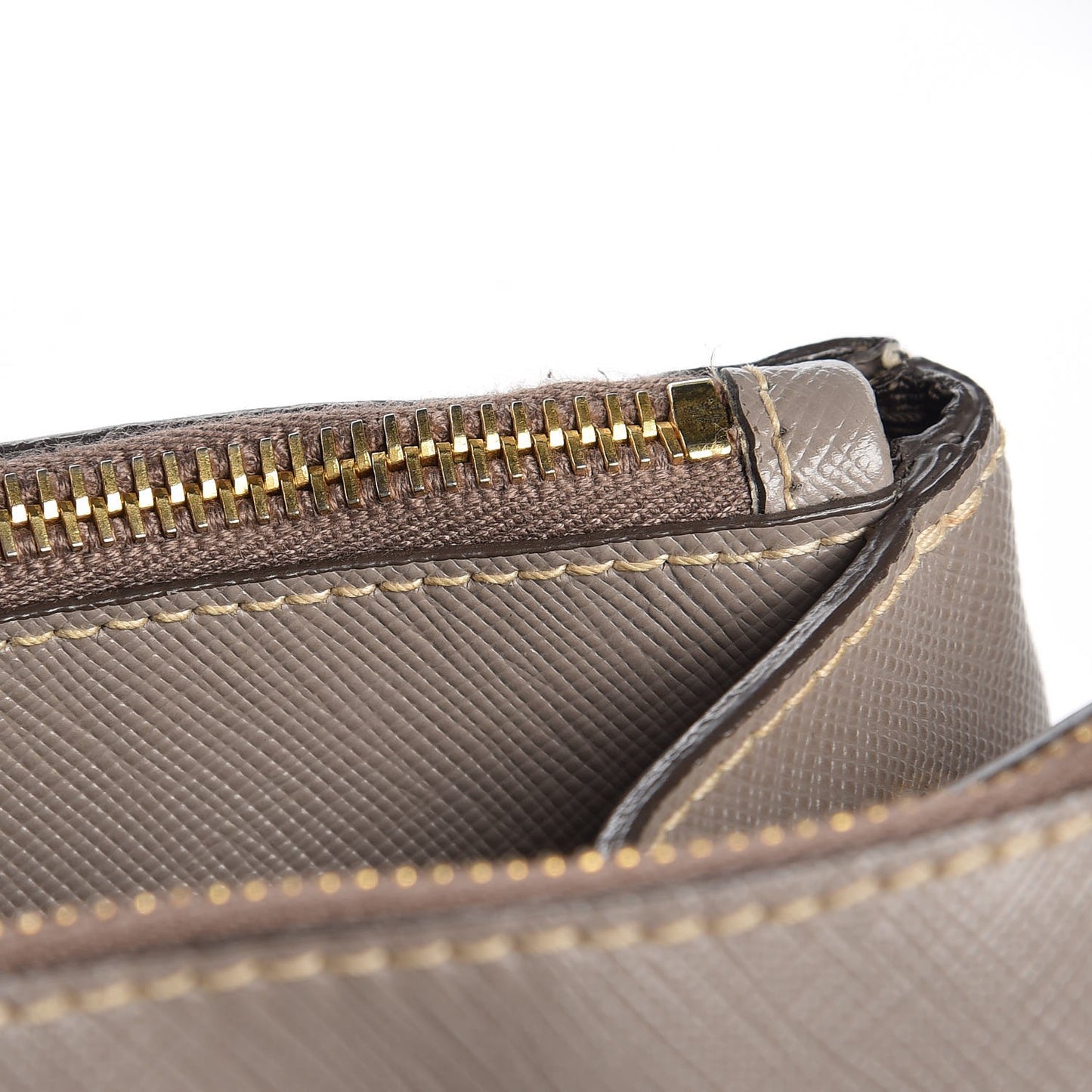 Saffiano Large Galleria Double Zip Tote Argilla