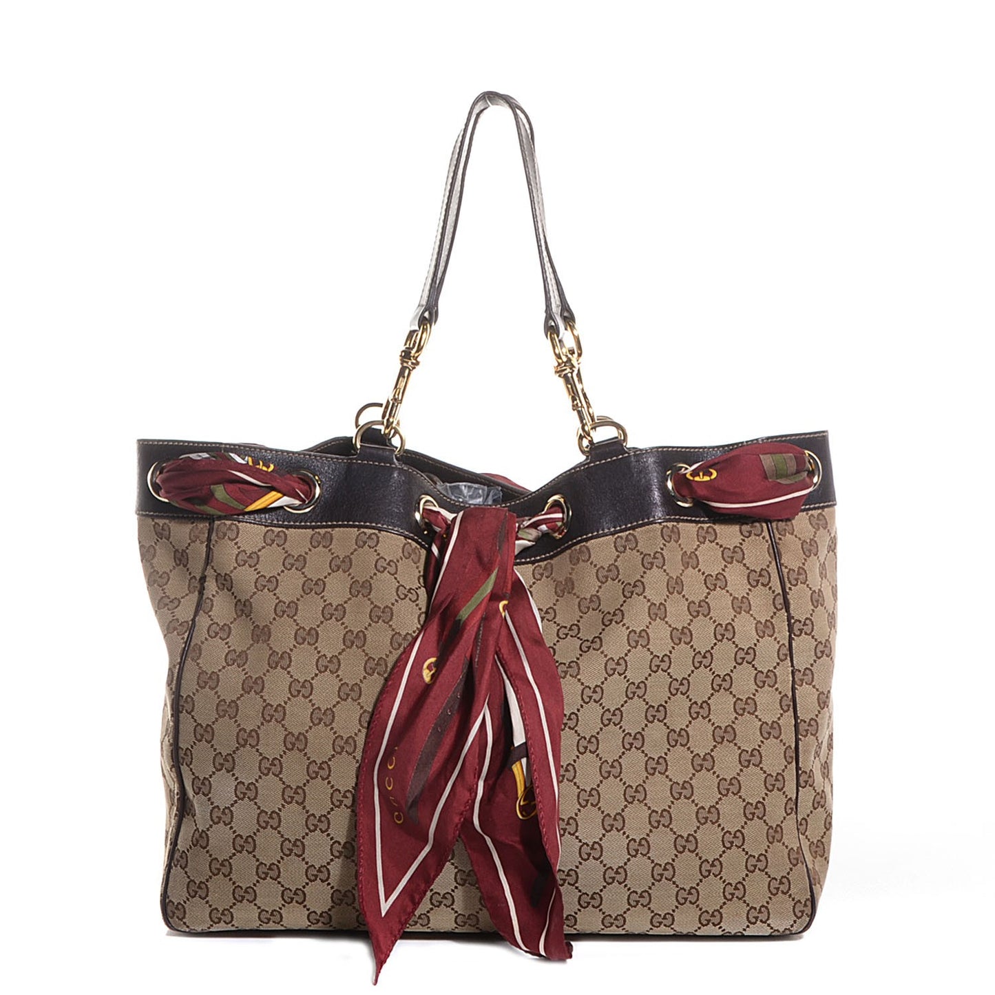 Monogram Large Positano Tote Brown