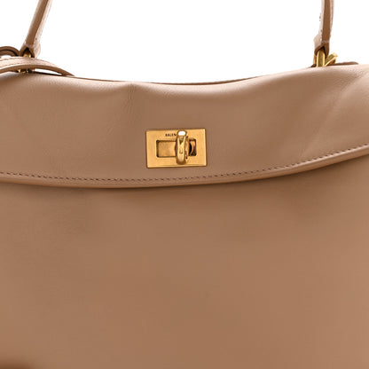Balenciaga Natural Smooth Calfskin Mini Rodeo Top Handle Handbag Latte 8 of 11