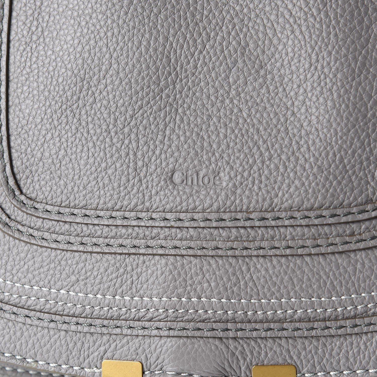Chloe Calfskin Medium Marcie Satchel Cashmere Grey 10 of 10