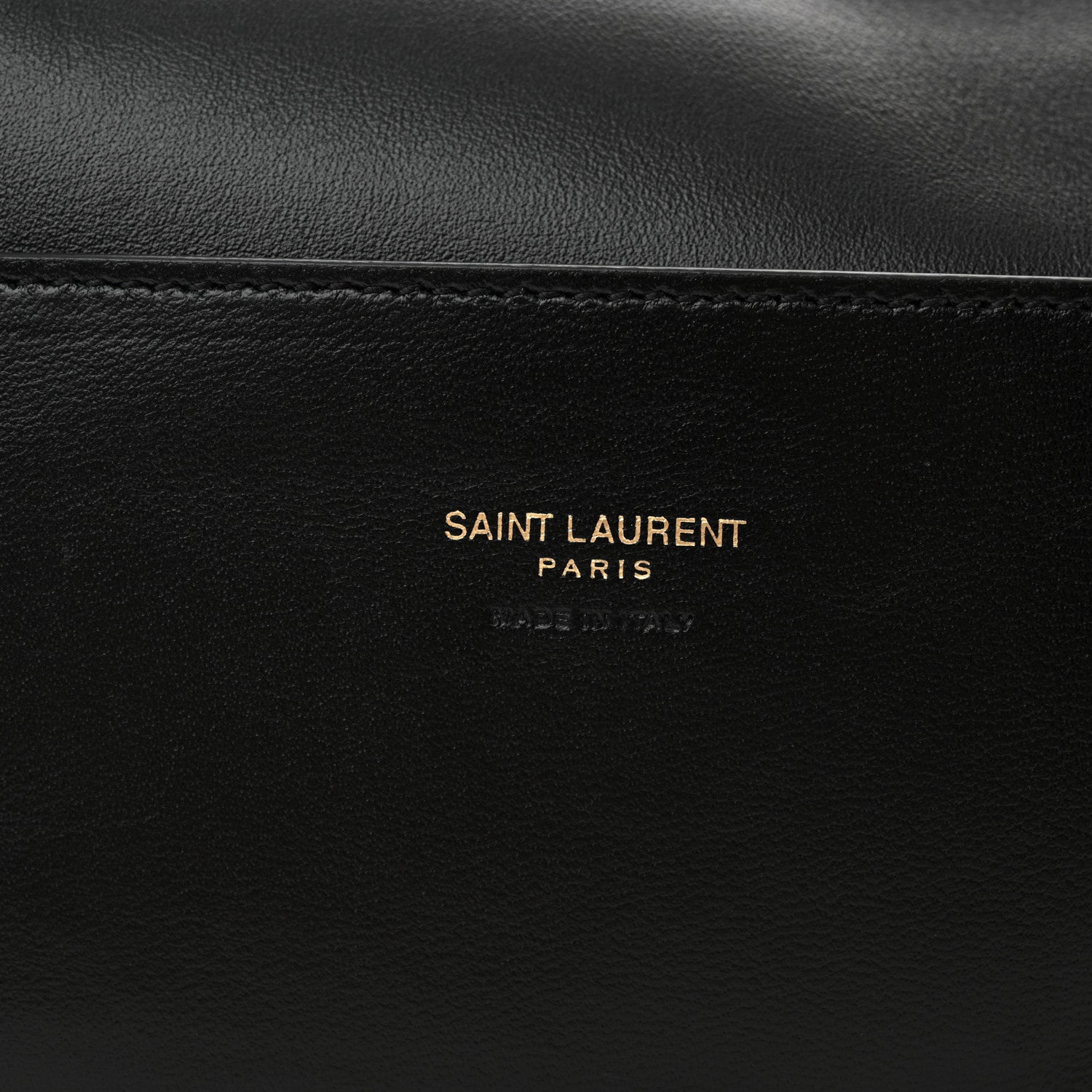 Saint Laurent Smooth Calfskin Suede Small Reversible Monogram Kate Satchel Black 9 of 18