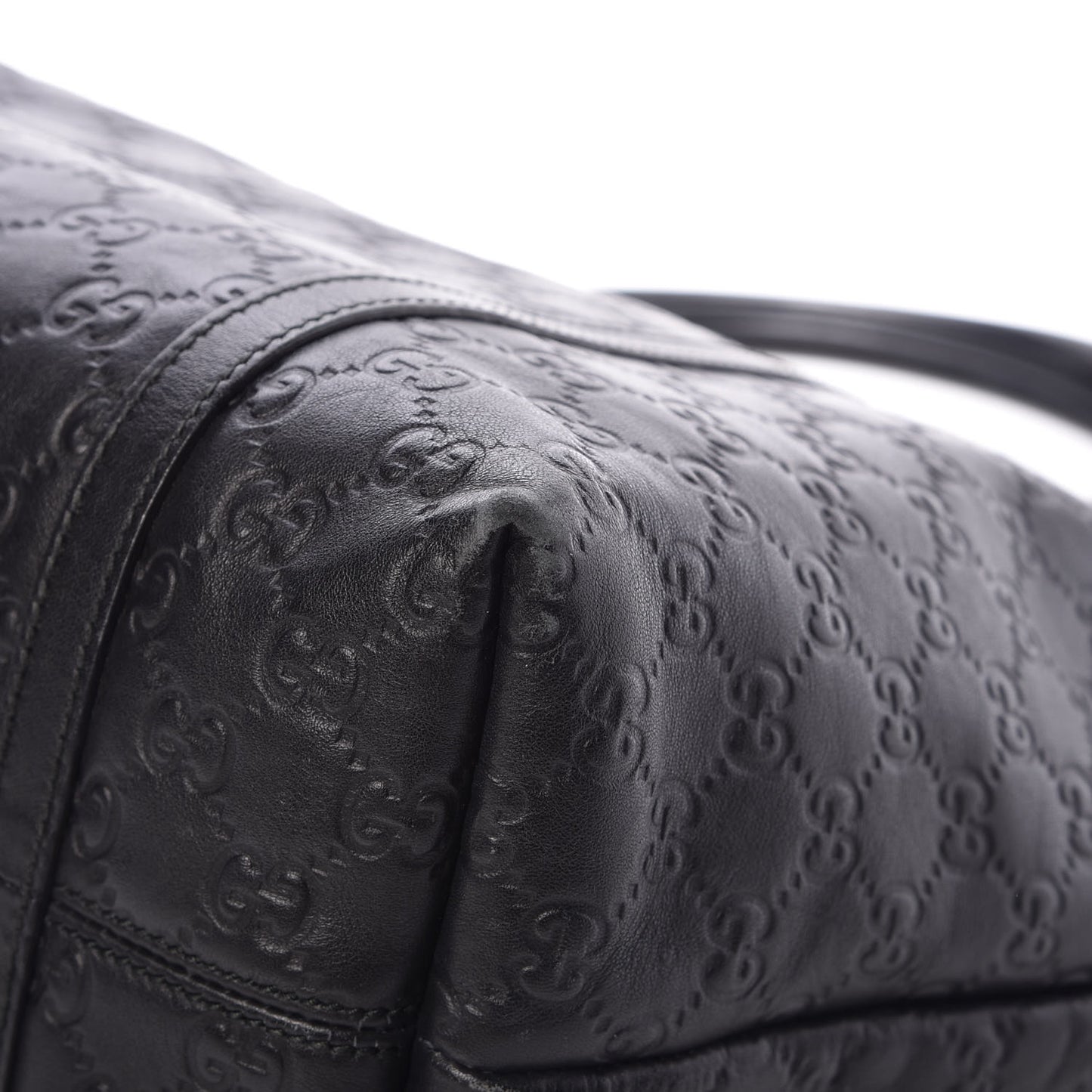 Guccissima Vitello Tender Medium Joy Tote Black