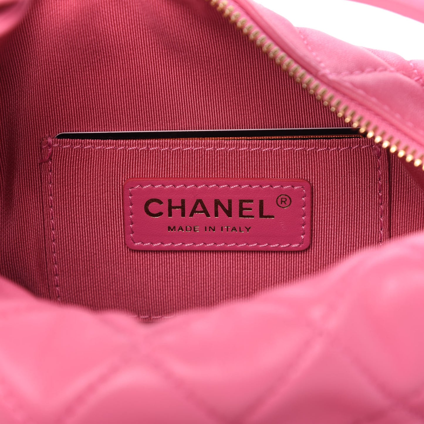 Lambskin Quilted Small Perfect Meeting Hobo Pink