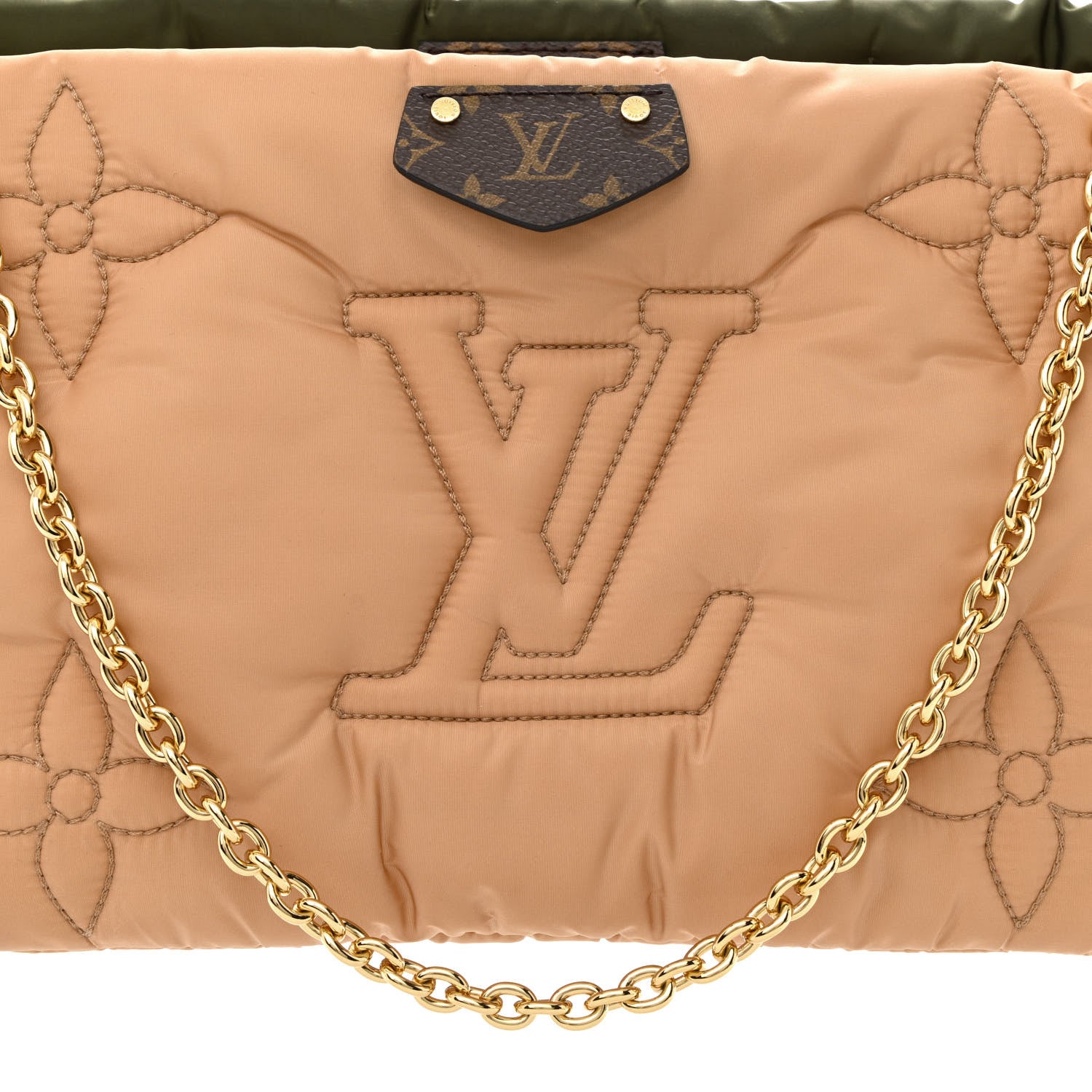 Louis Vuitton Econyl Monogram Pillow Maxi Multi Pochette Accessories Kaki Beige 9 of 11