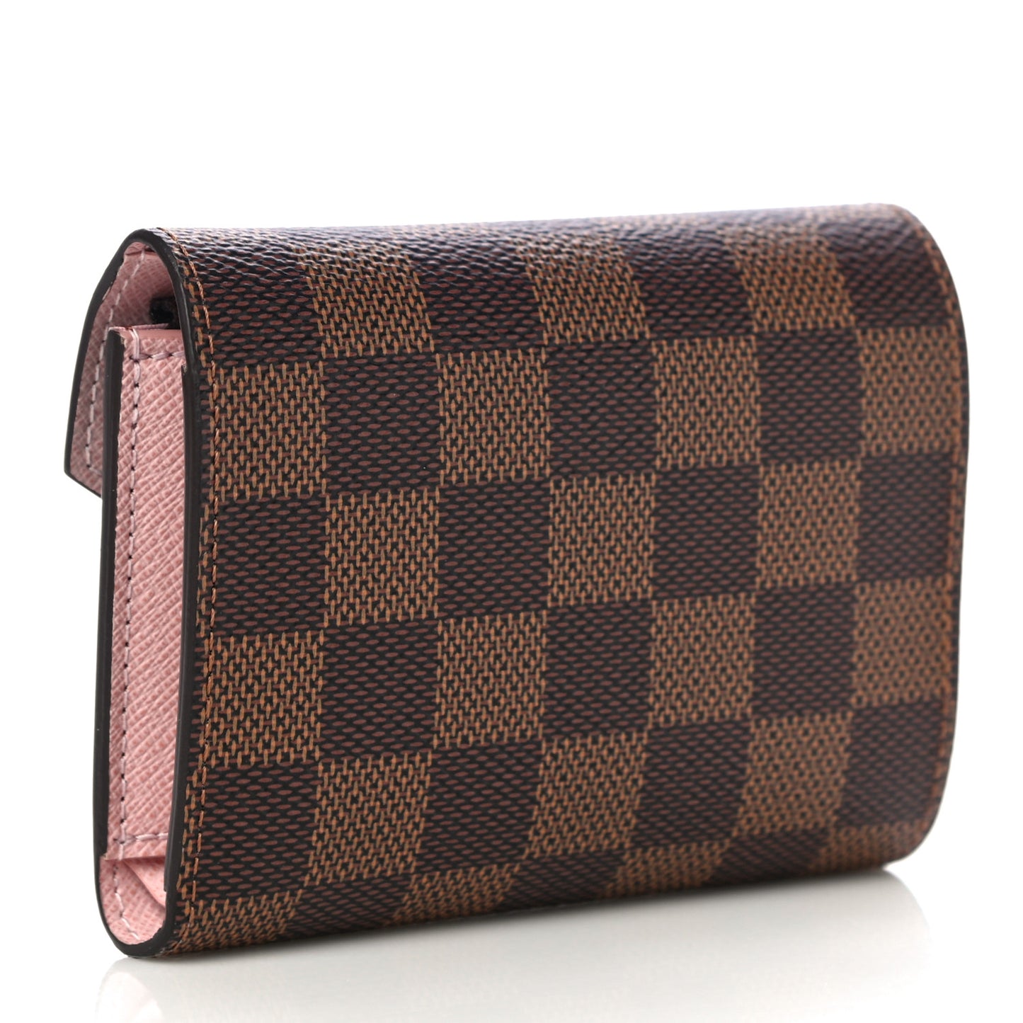 Damier Ebene Victorine Wallet Rose Ballerine