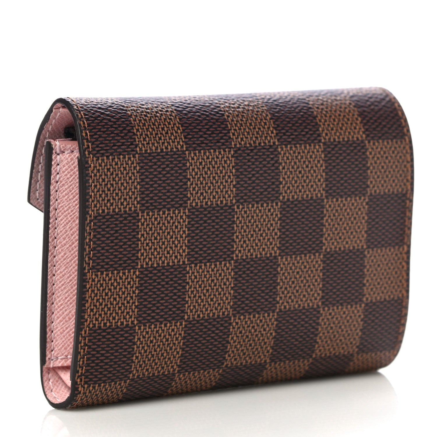 Louis Vuitton Damier Ebene Victorine Wallet Rose Ballerine 3 of 10