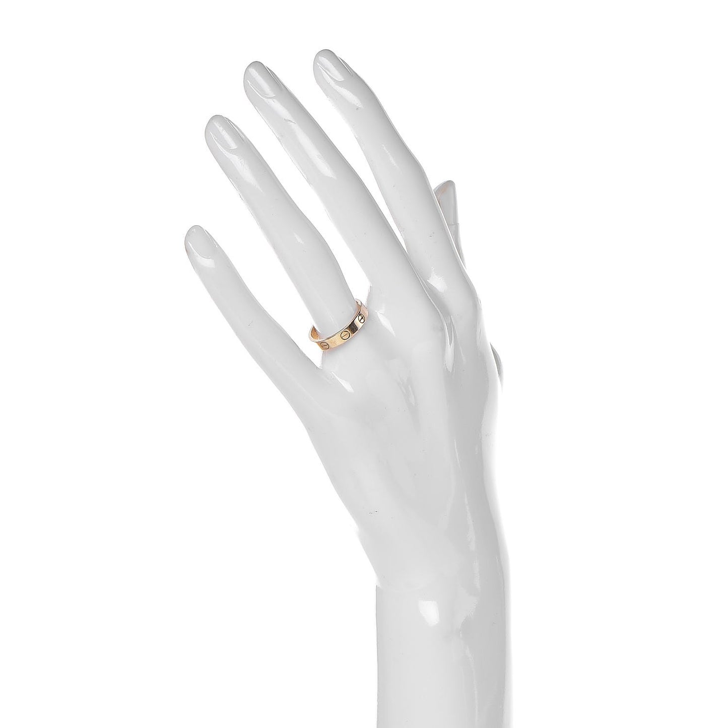 18K Yellow Gold 3.5mm LOVE Wedding Band Ring 52 6