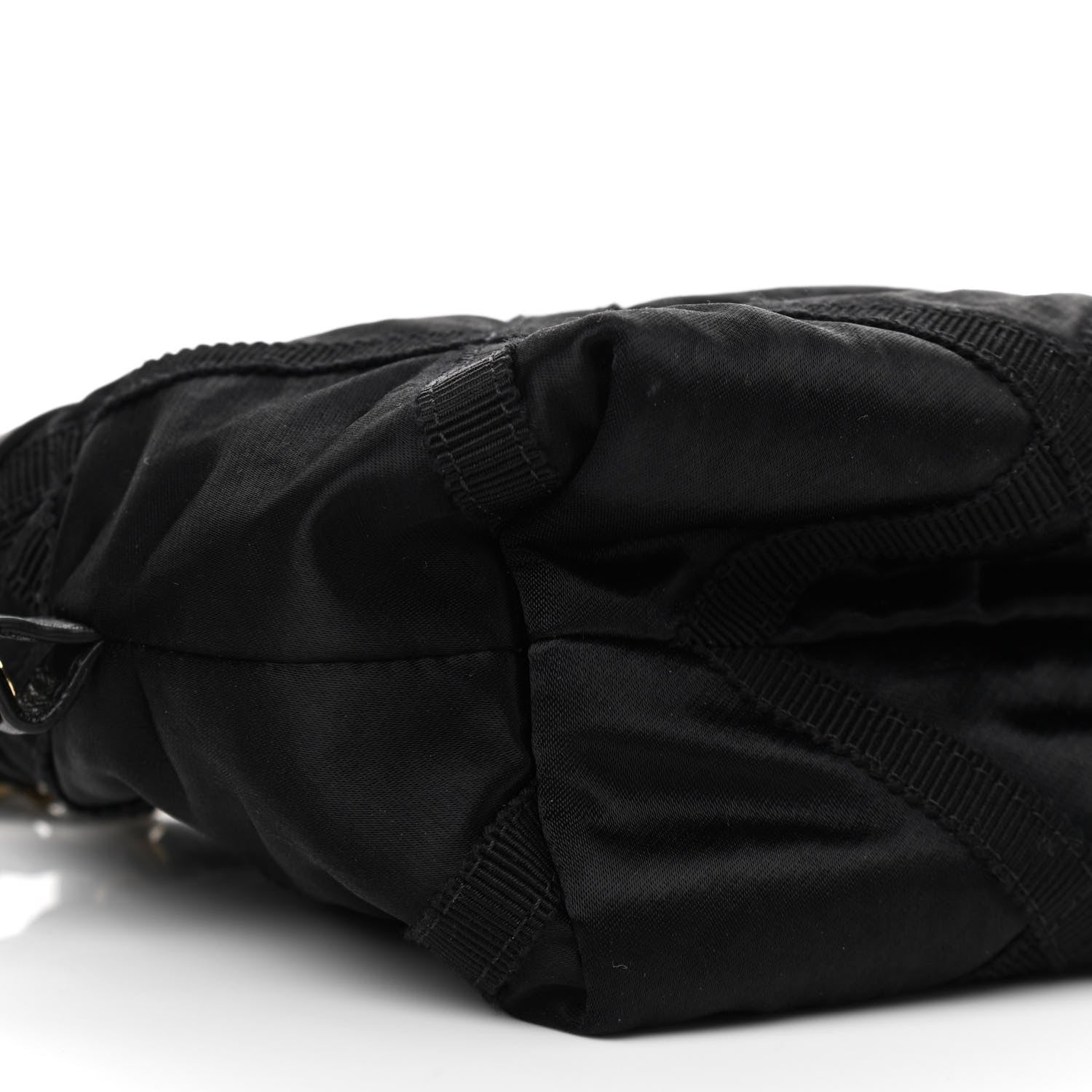 Chanel Nylon Grosgrain Quilted Lifestyle Clutch with Chain Black 8 of 10