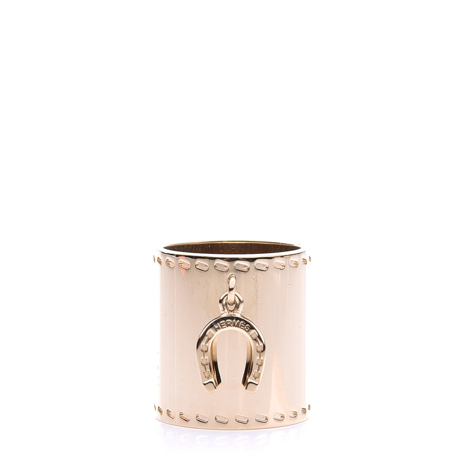 Charms Fer a Cheval Horseshoe Scarf Ring Gold