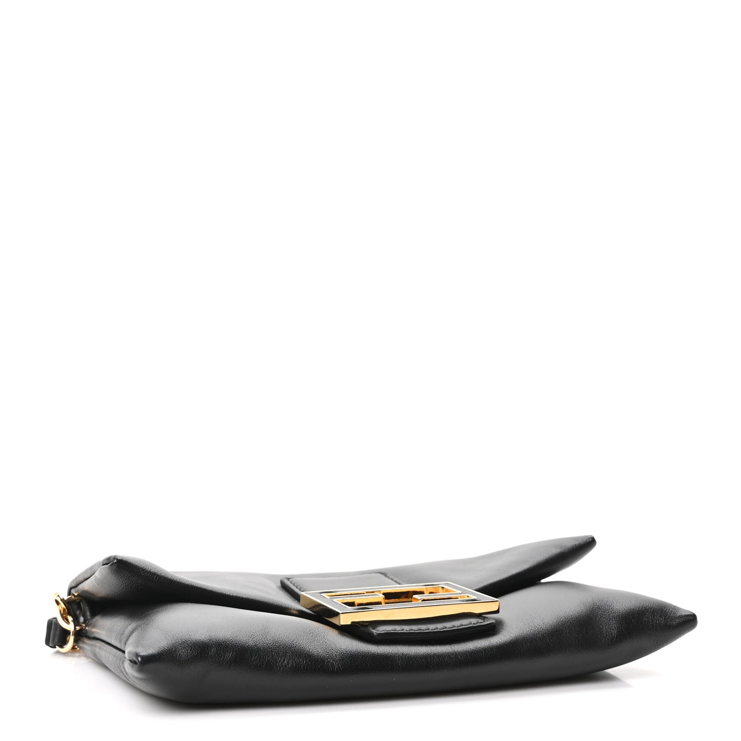 Shiny Nappa Mama Baguette Pochette Black