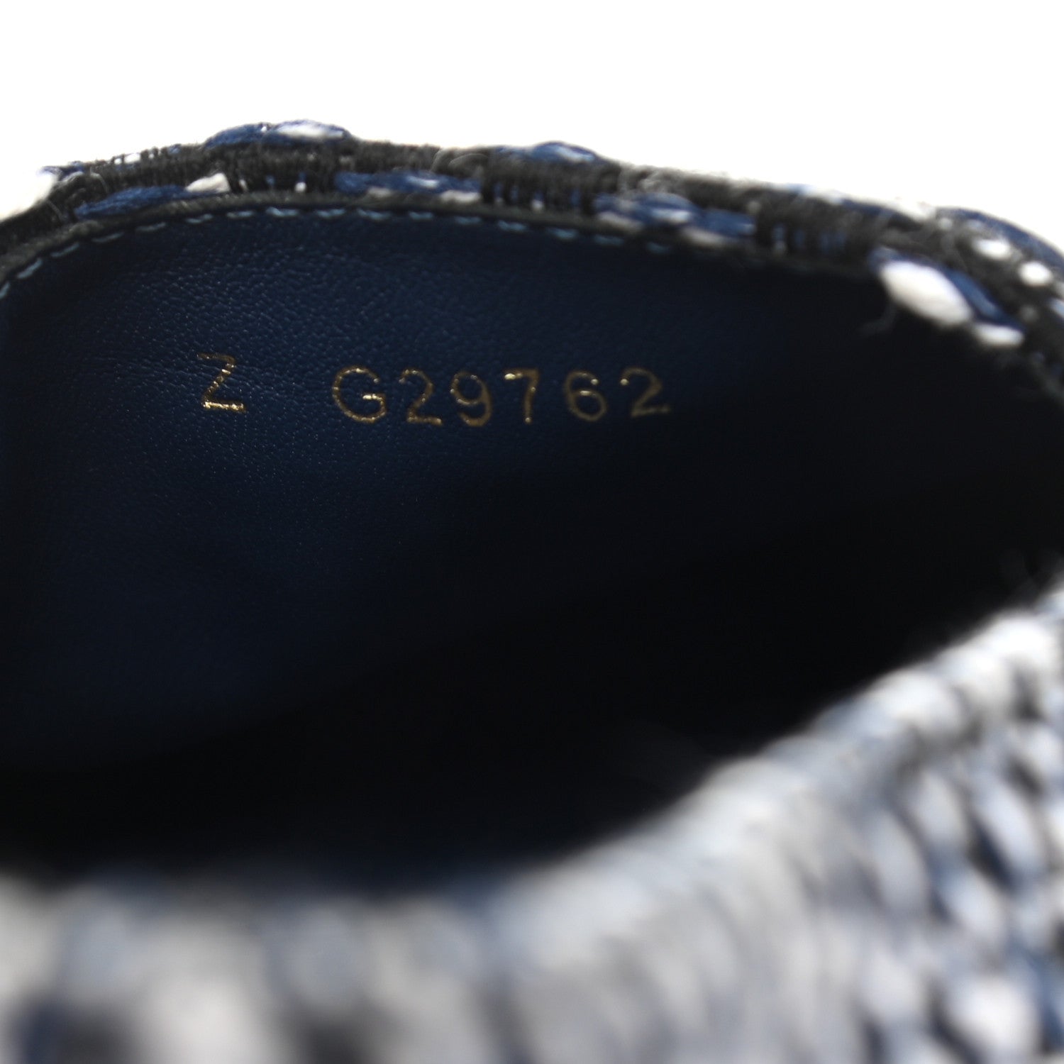 Chanel Tweed Grosgrain CC Espadrilles 37 Black Navy White 6 of 7