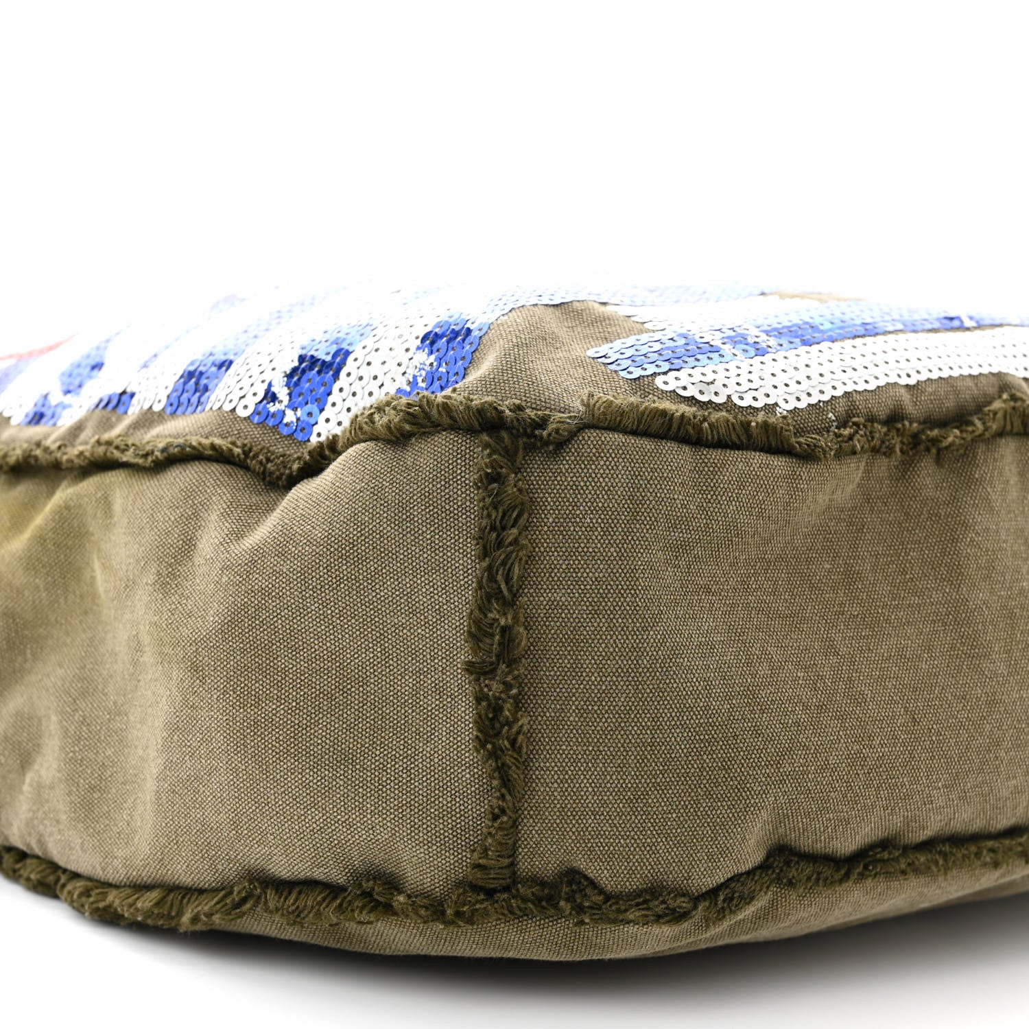 Chanel Canvas Sequins Cubano Trip Hobo Khaki 9 of 11
