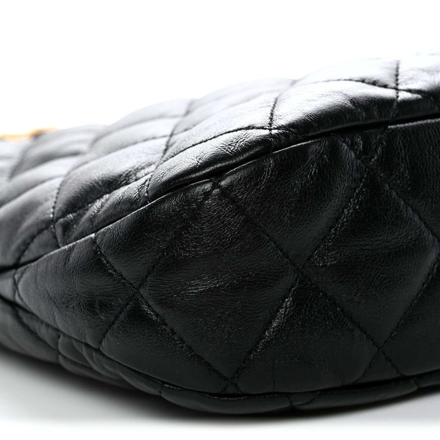 Chanel Lambskin Quilted Large CC Links Hobo Black 9 of 10