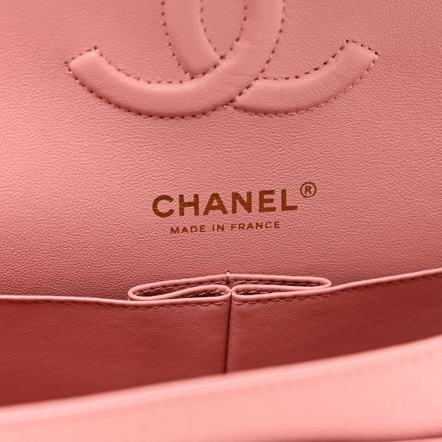 Caviar Quilted Medium Double Flap Pink