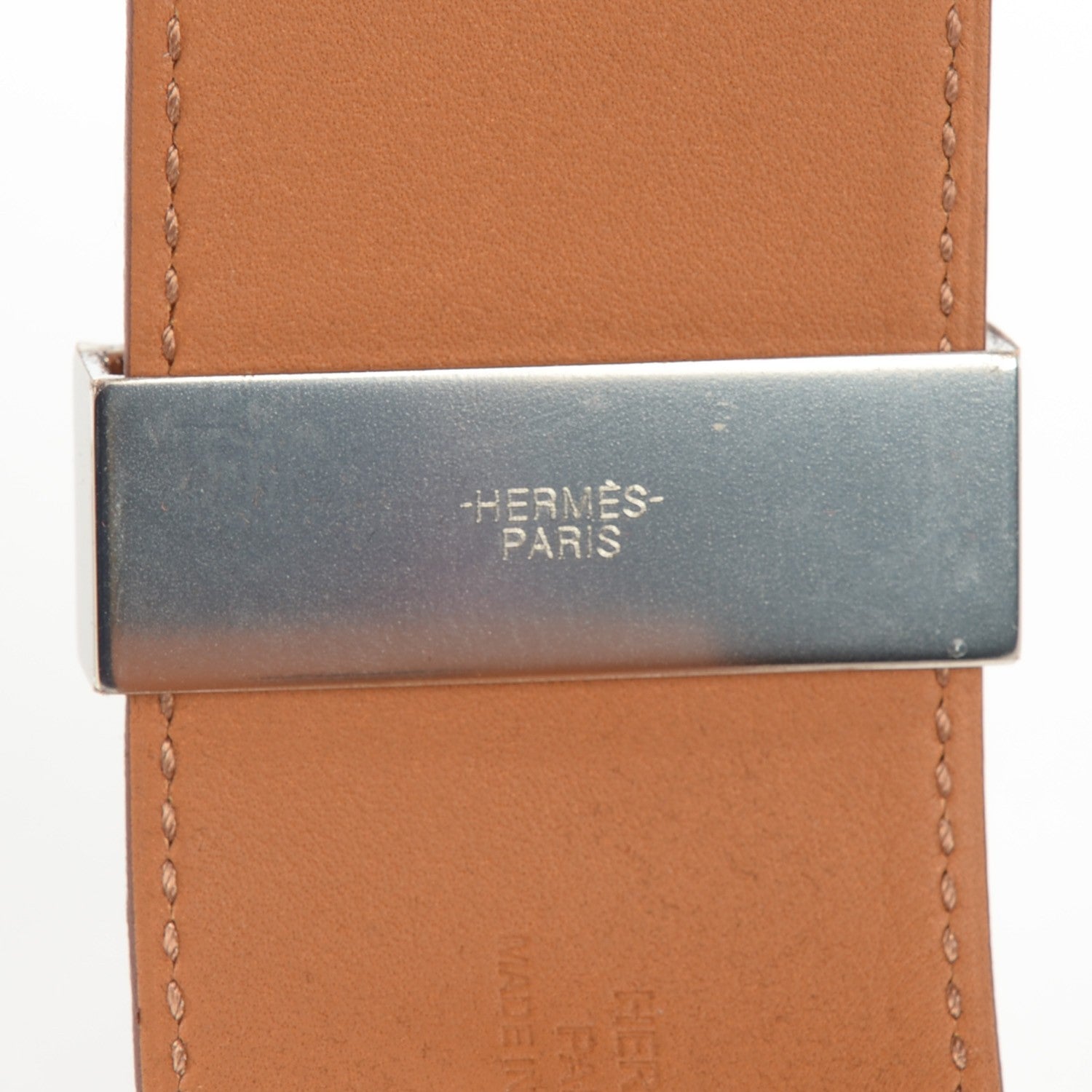 Hermes Barenia Collier De Chien CDC Bracelet S Fauve 5 of 7