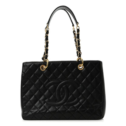 Chanel Caviar Quilted Grand Shopping Tote GST Black 1 of 10