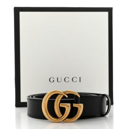 Gucci Calfskin Double G 30mm Belt 95 38 Black 6 of 6
