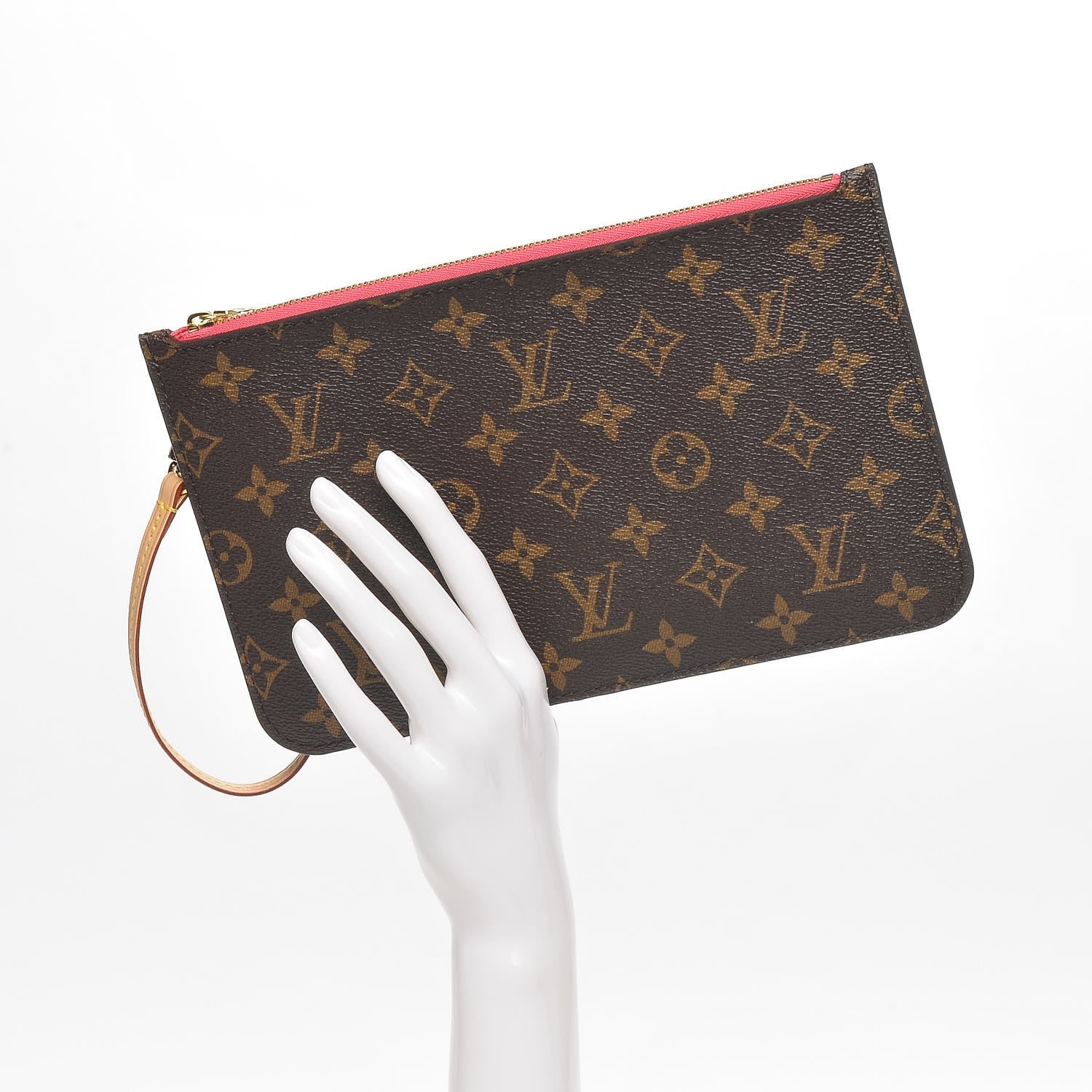 Louis Vuitton Monogram Neverfull MM GM Pochette Grenade 2 of 7
