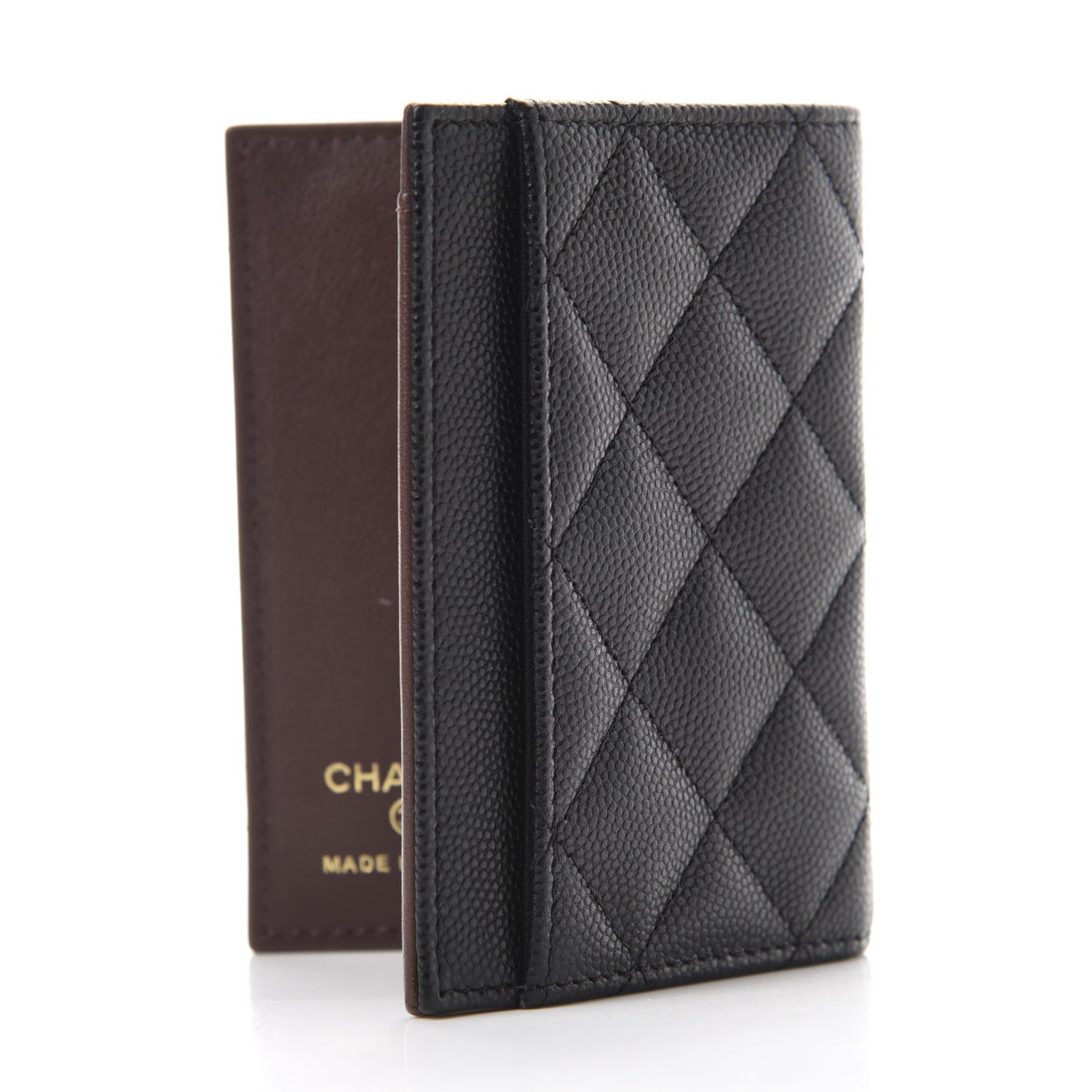 Chanel Caviar Quilted Card Holder Wallet Black 3 of 8