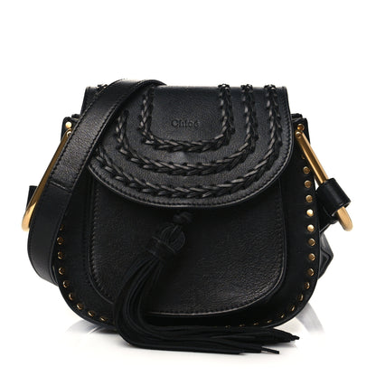 Chloe Calfskin Braided Mini Hudson Shoulder Bag Black 1 of 10