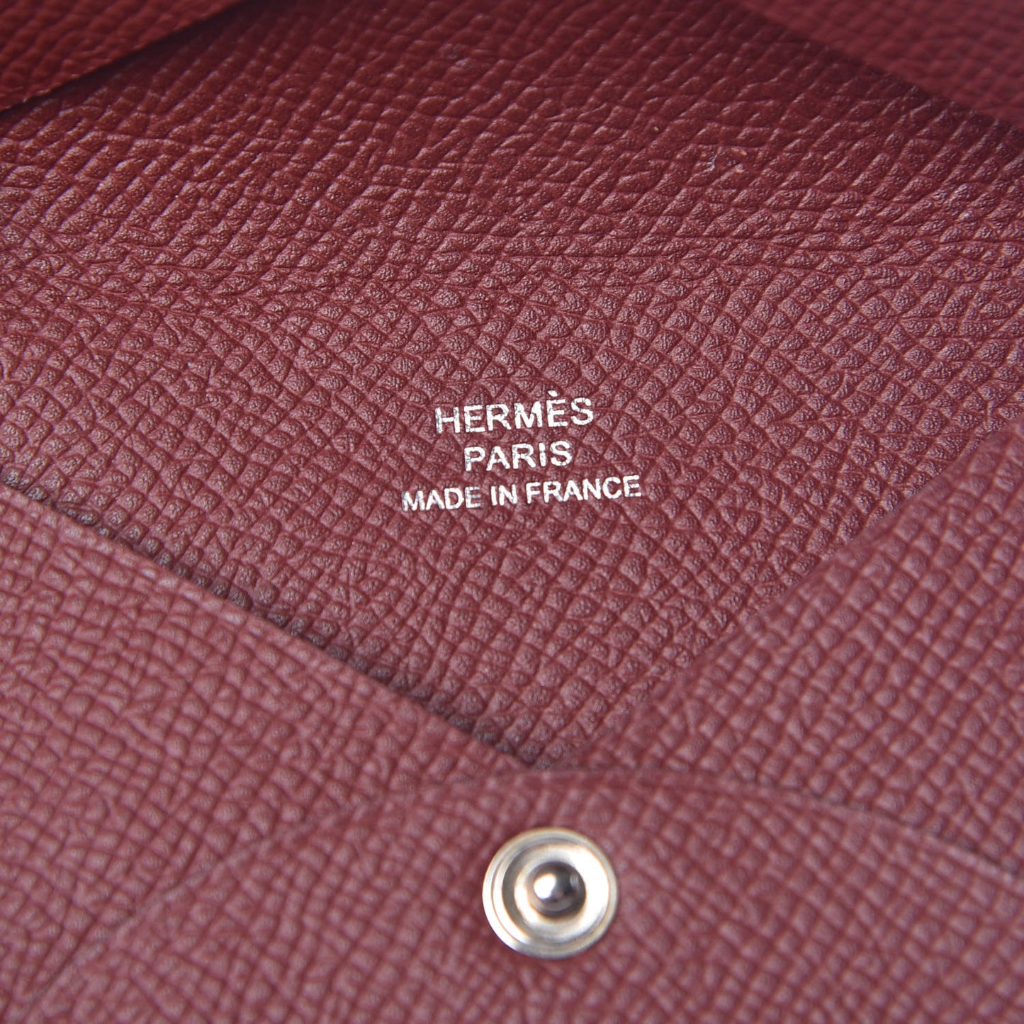 Epsom Calvi Card Case Rouge H