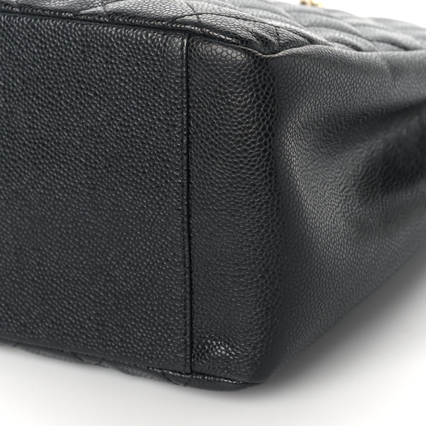 Caviar Quilted Grand Shopping Tote GST Black
