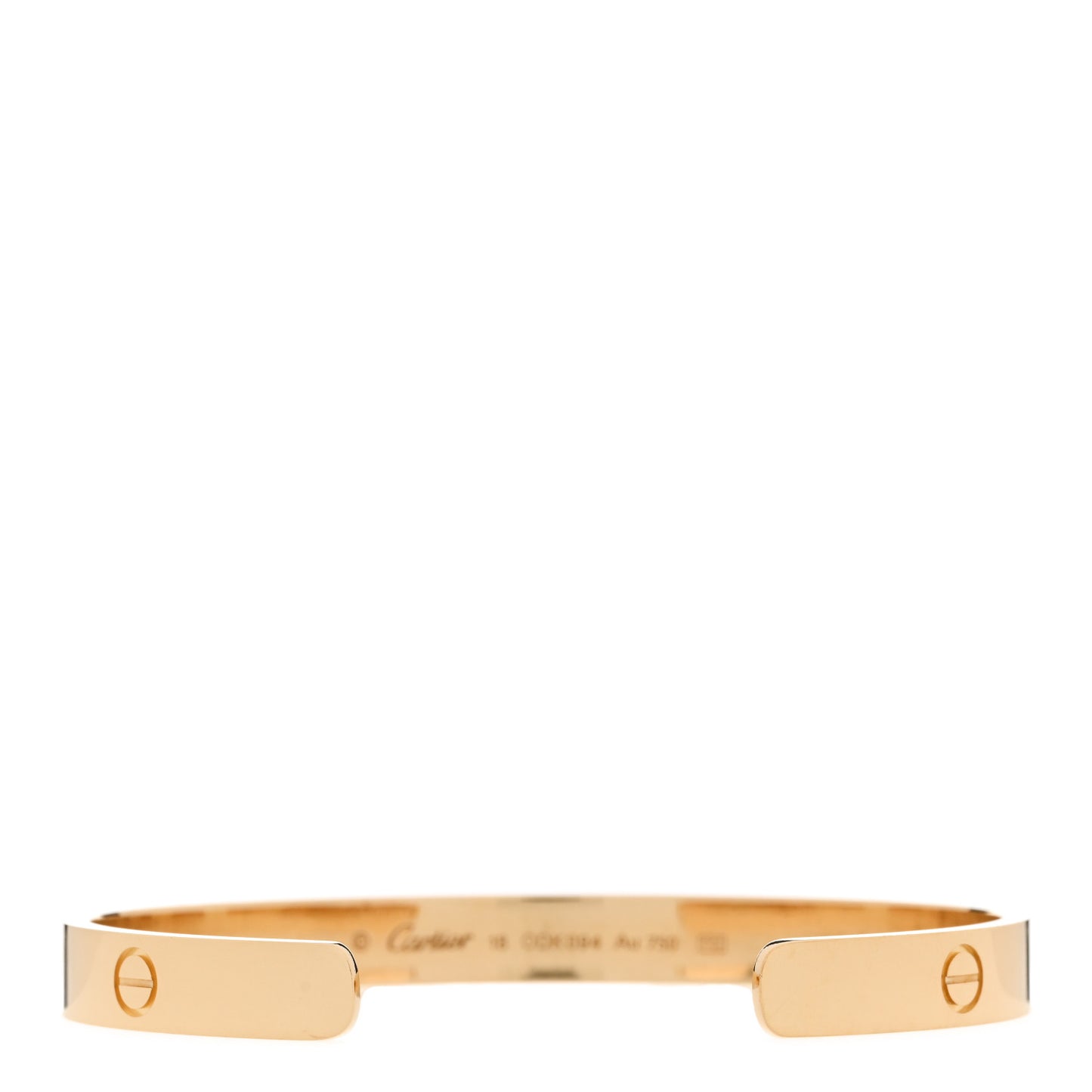18K Yellow Gold LOVE Cuff Bracelet 18