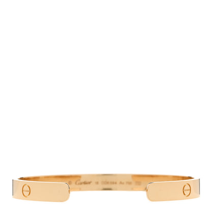 Cartier 18K Yellow Gold LOVE Cuff Bracelet 18 2 of 4
