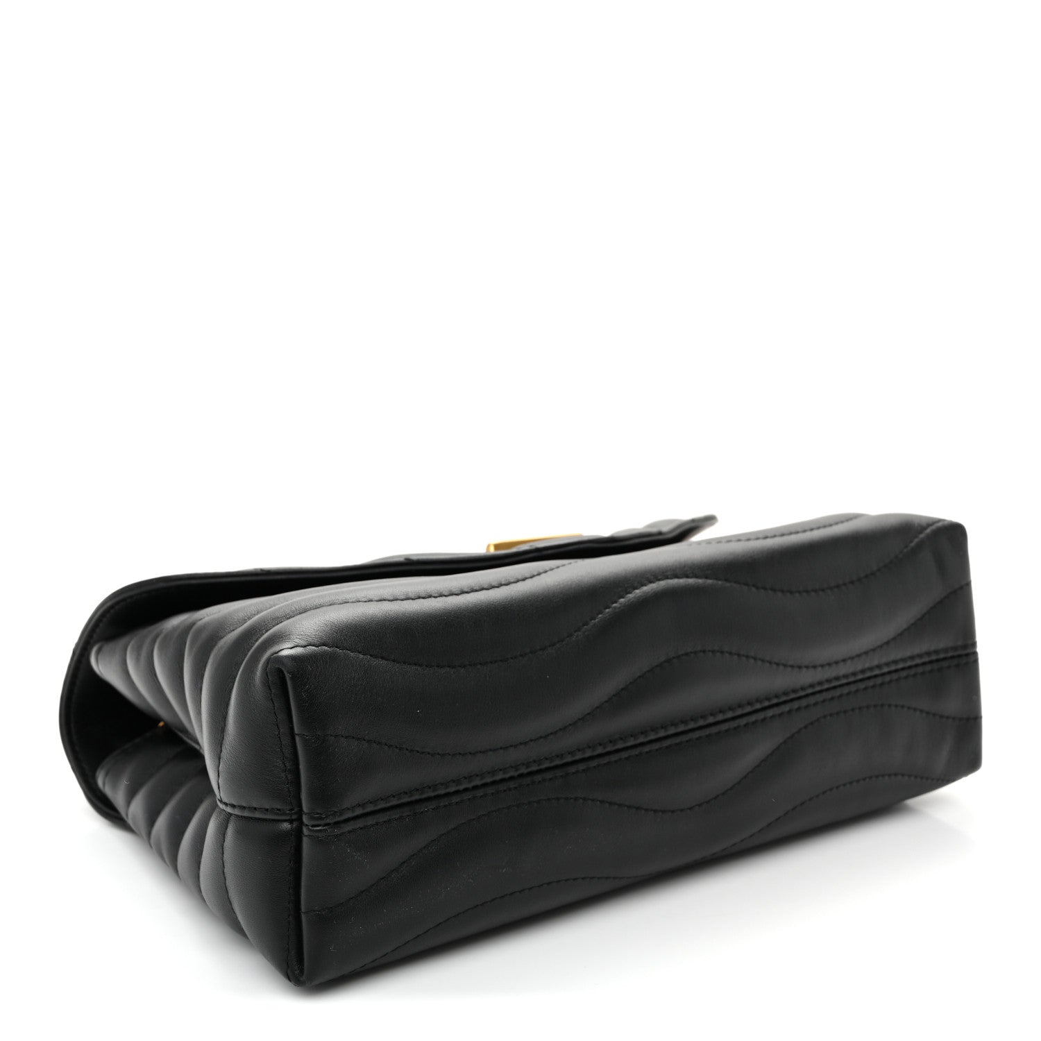 Louis Vuitton Calfskin LV New Wave Chain Bag GM Black 4 of 9