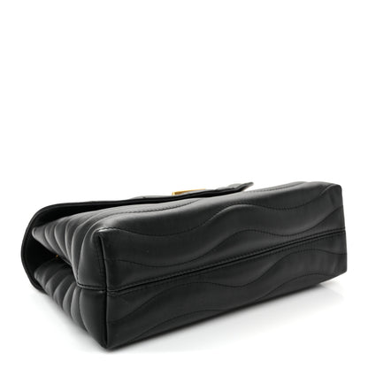 Louis Vuitton Calfskin LV New Wave Chain Bag GM Black 4 of 9