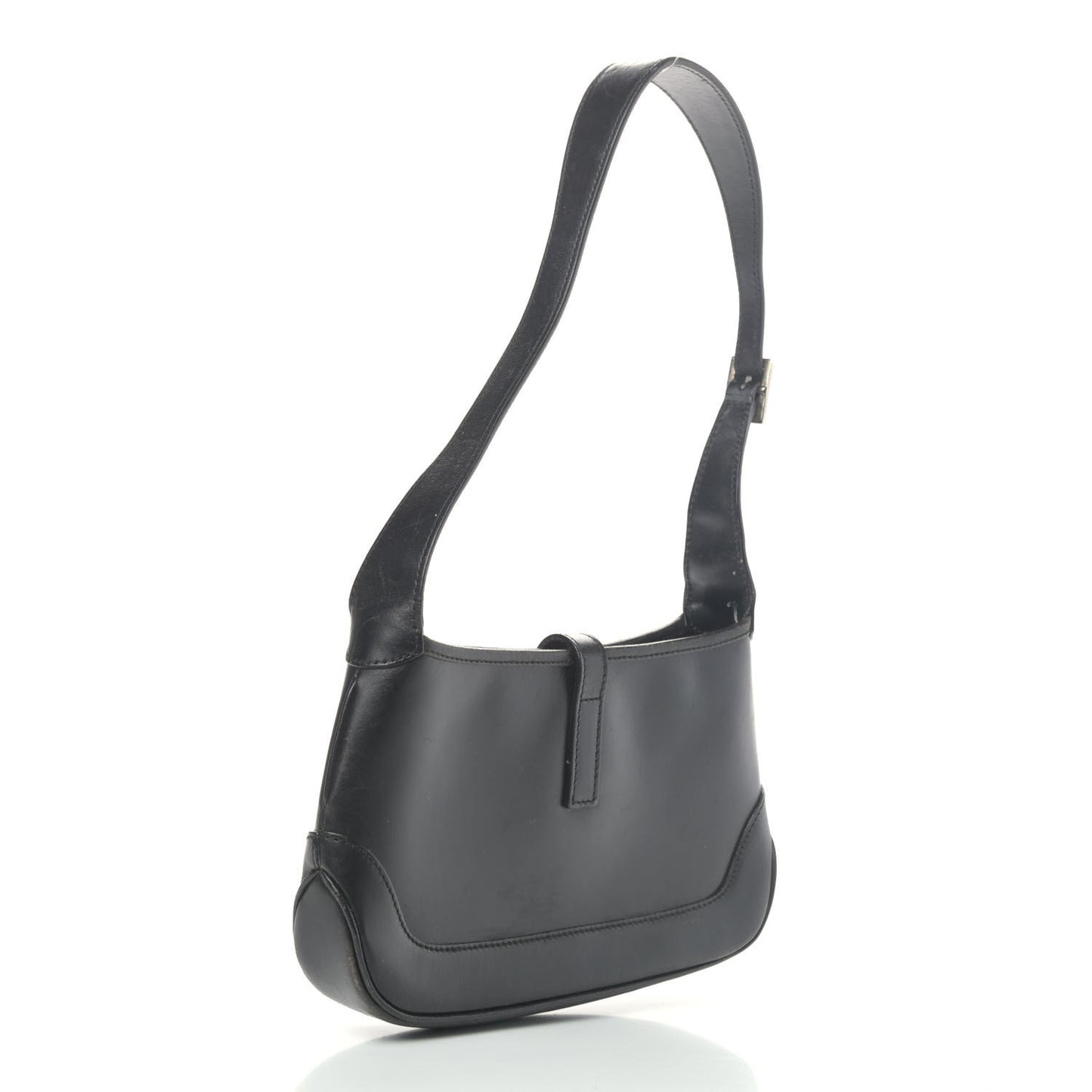 Calfskin Jackie O Hobo Black