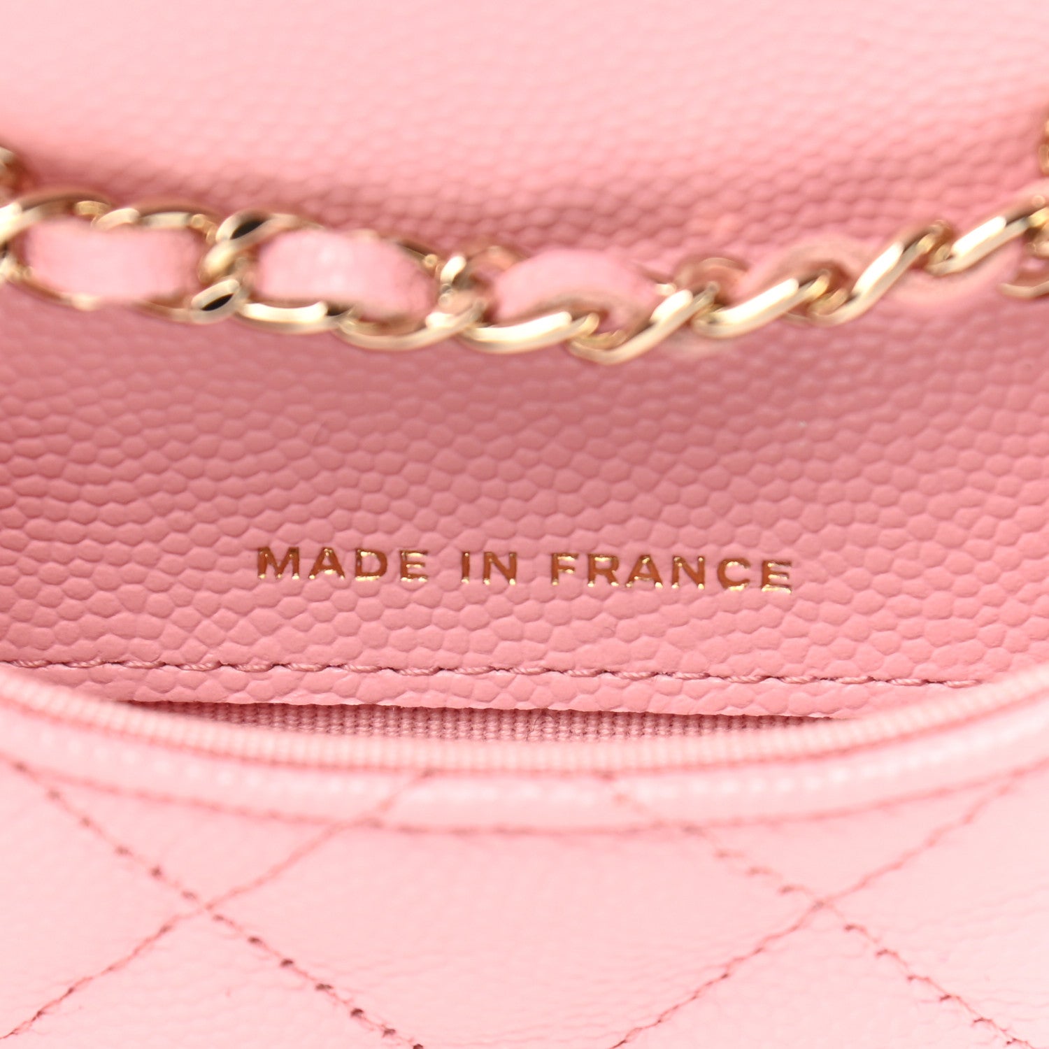 Chanel Caviar Quilted Mini Chain Belt Bag Light Pink 7 of 10