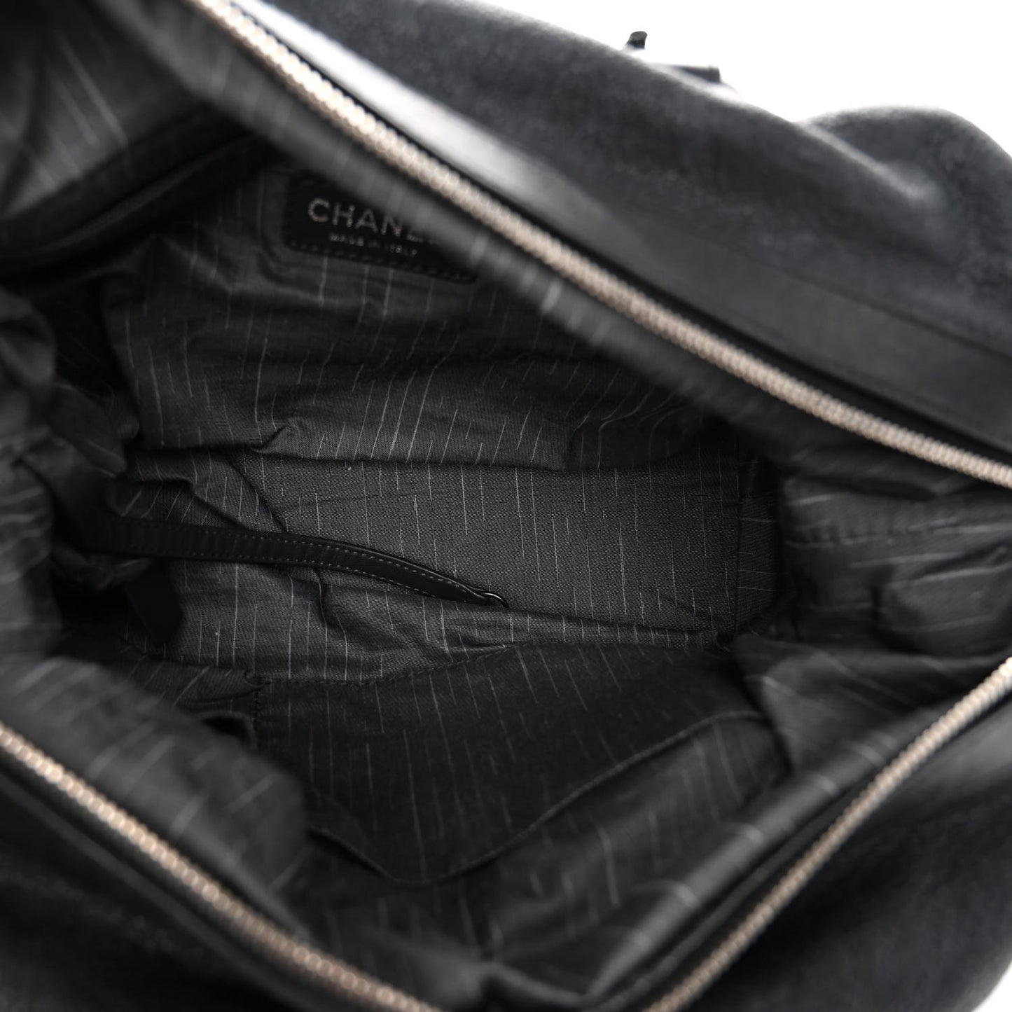 Washed Calfskin Tote Black