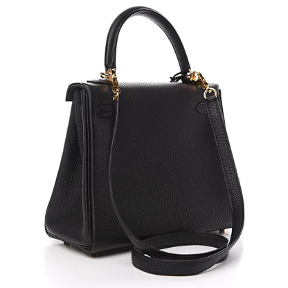 Hermes Togo Kelly Retourne 25 Black 2 of 9