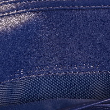 Christian Dior Grained Calfskin Diorama Croisiere Chain Wallet Blue 7 of 7